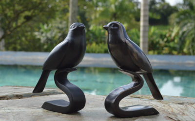 Azulejo Bird Sculpture